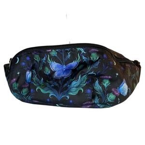 Butterfly Black Fanny Pack